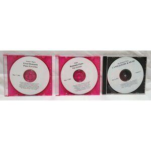 Lot of 3 Vintage 2001 Readers Digest Philips Romantic Piano CD Collection